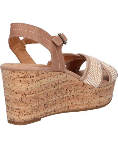 Woman Sandals CLARKS 26171442 ELLERI PLUM PRALINE LEATHER