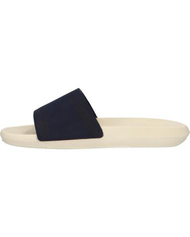 Chanclas de Hombre LACOSTE 37CMA0021 CROCO SLIDE J18 NVY-OFF WHI