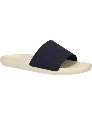 Chanclas de Hombre LACOSTE 37CMA0021 CROCO SLIDE J18 NVY-OFF WHI