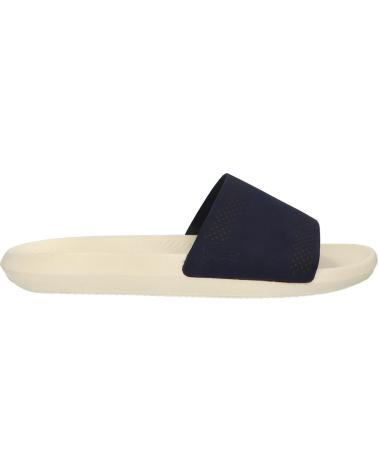 Chanclas de Hombre LACOSTE 37CMA0021 CROCO SLIDE J18 NVY-OFF WHI