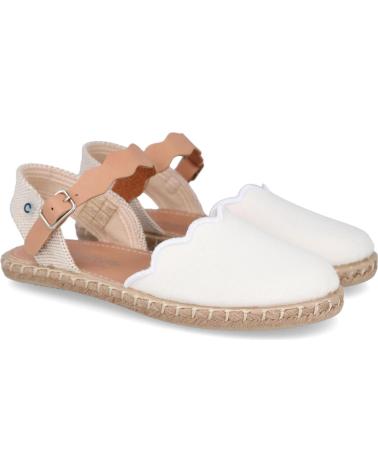 girl Sandals CONGUITOS NV121512 ALPARGATAS ESPARTO N BLANCO