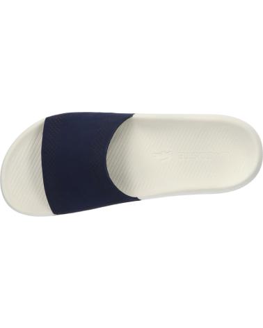 Chanclas de Hombre LACOSTE 37CMA0021 CROCO SLIDE J18 NVY-OFF WHI