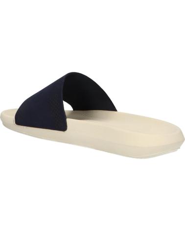 Chanclas de Hombre LACOSTE 37CMA0021 CROCO SLIDE J18 NVY-OFF WHI