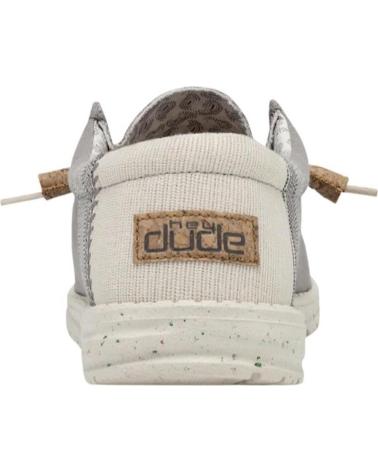 Nauticos de Hombre HEY DUDE WALLY LINEN NATURAL BEIG GRIS