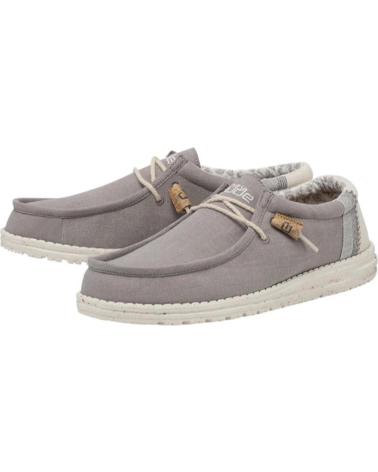 Nauticos de Hombre HEY DUDE WALLY LINEN NATURAL BEIG GRIS