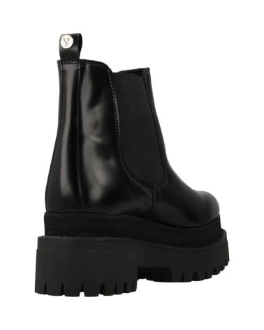 Woman Mid boots YELLOW TRACKED NEGRO