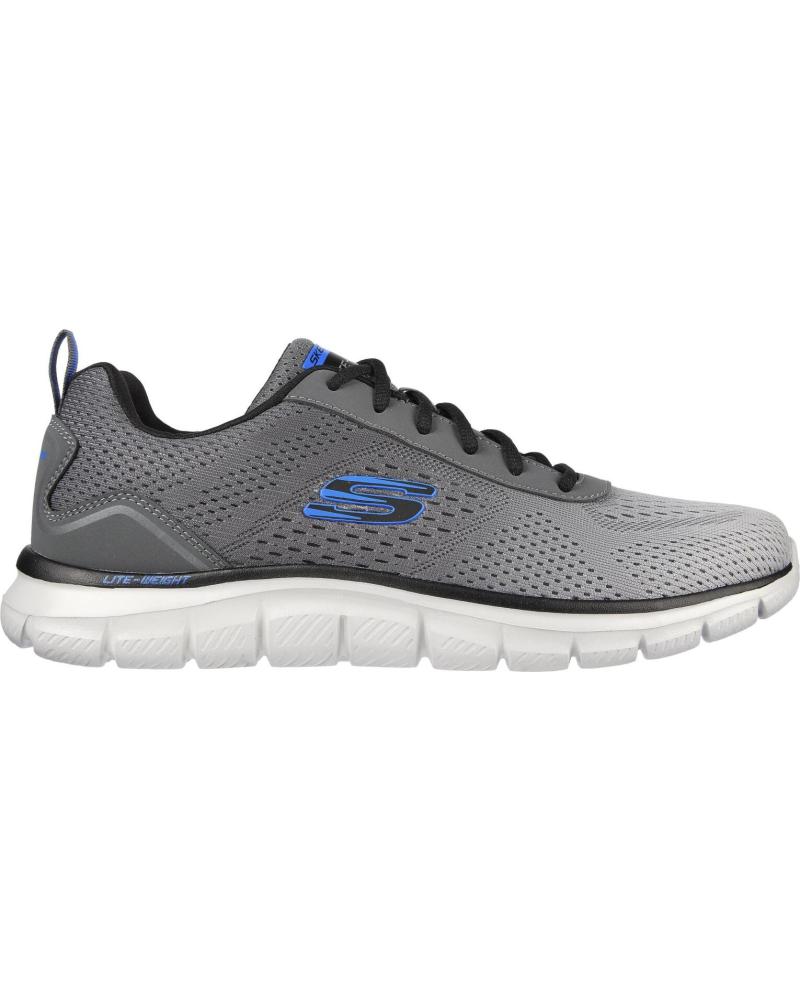 SKECHERS TRACK-RIPKENT SNEAKER GRAU CHARCOAL HERREN GRIS