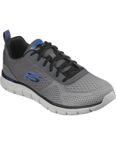 SKECHERS TRACK-RIPKENT SNEAKER GRAU CHARCOAL HERREN GRIS