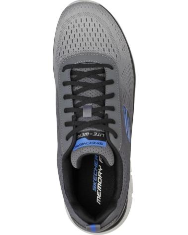 SKECHERS TRACK-RIPKENT SNEAKER GRAU CHARCOAL HERREN GRIS