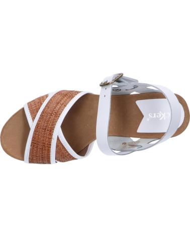 Sandalias de Mujer KICKERS 694191-50 SALAMBO 33 BLANC RAFIA