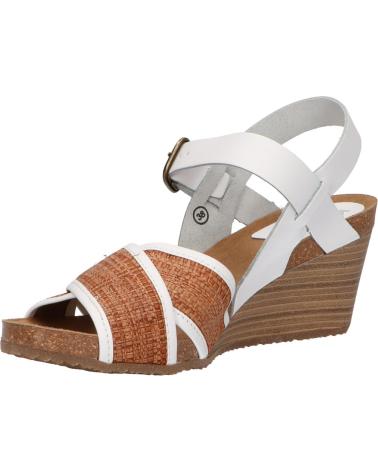 Sandalias de Mujer KICKERS 694191-50 SALAMBO 33 BLANC RAFIA
