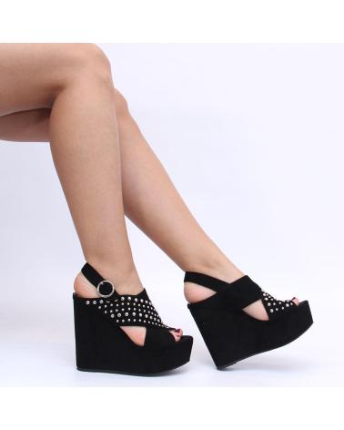 Woman Sandals YELLOW 8559 NEGRO