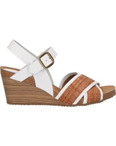 Sandalias de Mujer KICKERS 694191-50 SALAMBO 33 BLANC RAFIA