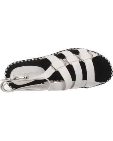 Woman Sandals YELLOW BURNING WOMAN BLANCO
