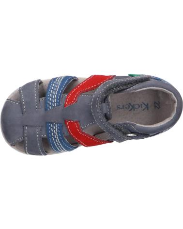 Sandales pour Garçon KICKERS 102987-10 BABYSUN 53 BLEU JEANS