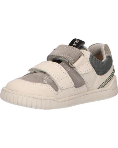 Sapatilhas de Menina e Menino KICKERS 694150-10 WAHOU 33 BLANC GRIS