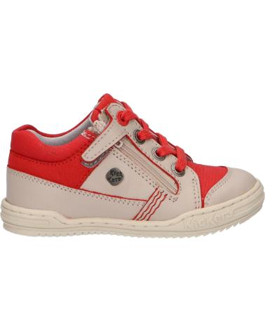 Sapatilhas de Menina e Menino KICKERS 509031-10 JINJANG 123 GRIS ROUGE