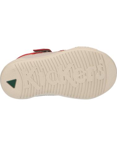 Sapatilhas de Menina e Menino KICKERS 509031-10 JINJANG 123 GRIS ROUGE