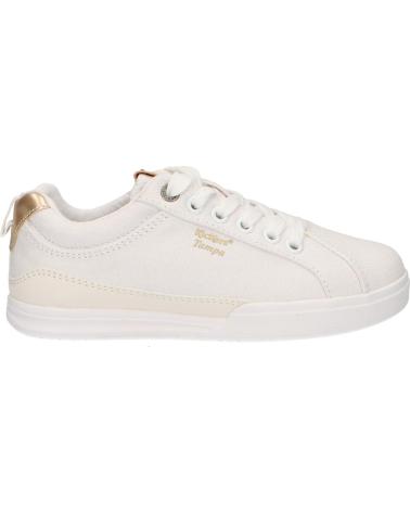 Sapatilhas de Menina e Menino KICKERS 686090-30 TAMPA CDT 34 BLANC OR CLAIR