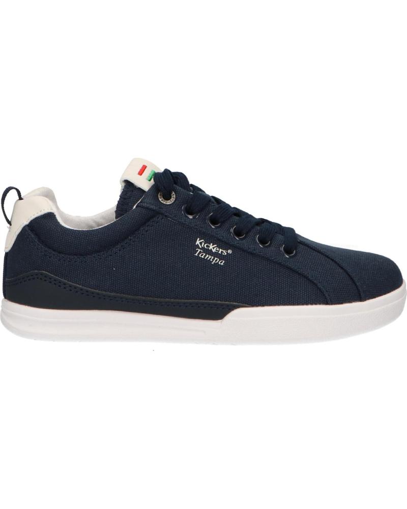 Sapatilhas de Menina e Menino KICKERS 686090-30 TAMPA CDT 103 MARINE BLANC