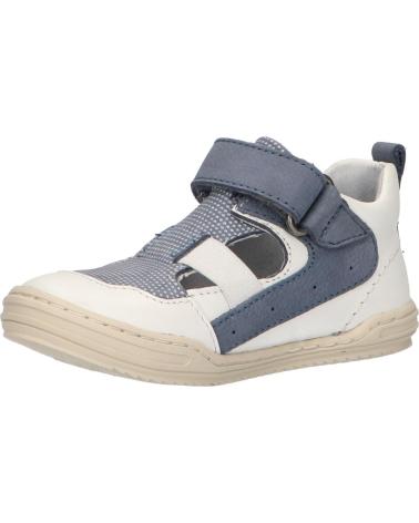 Sapatos de Menino KICKERS 545222-10 JASON 33 BLANC BLEU