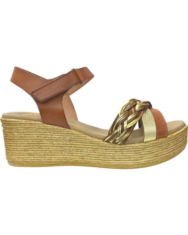 Sandalias de Mujer PORRONET SANDALIAS PIEL CUERO-ORO CUERO PLATINO