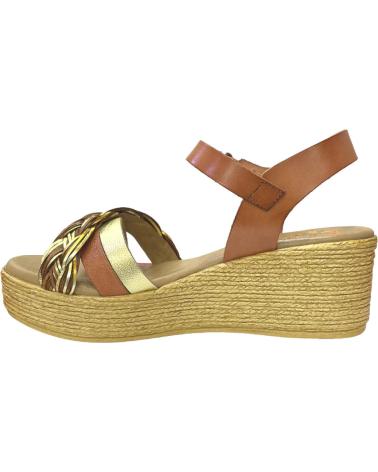 Sandalias de Mujer PORRONET SANDALIAS PIEL CUERO-ORO CUERO PLATINO