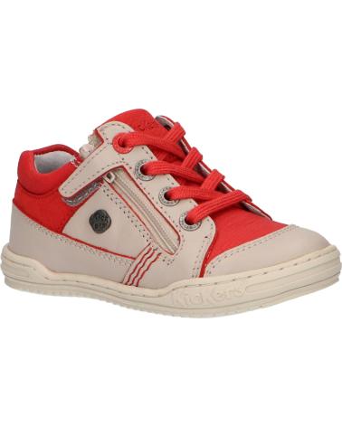 Sapatilhas de Menina e Menino KICKERS 509031-10 JINJANG 123 GRIS ROUGE
