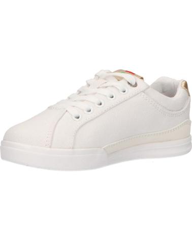 Sapatilhas de Menina e Menino KICKERS 686090-30 TAMPA CDT 34 BLANC OR CLAIR