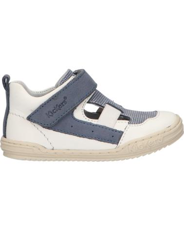 Sapatos de Menino KICKERS 545222-10 JASON 33 BLANC BLEU