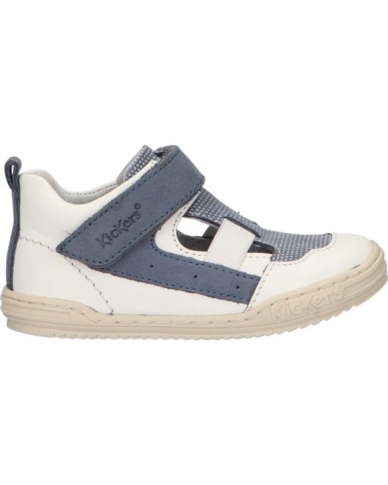 Sapatos de Menino KICKERS 545222-10 JASON 33 BLANC BLEU