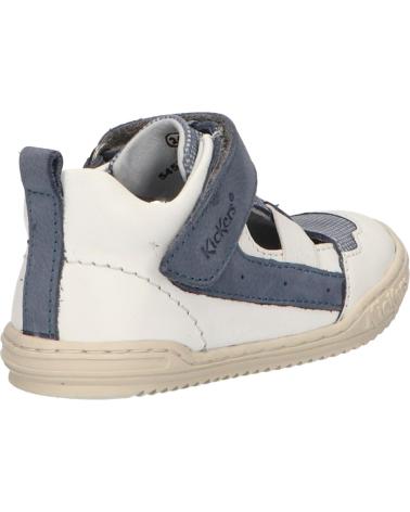 Sapatos de Menino KICKERS 545222-10 JASON 33 BLANC BLEU