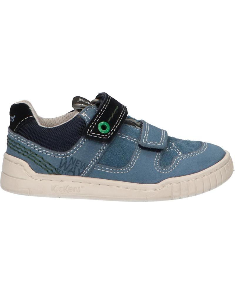 Sapatilhas de Menina e Menino KICKERS 694150-10 WAHOU 103 MARINE BLEU
