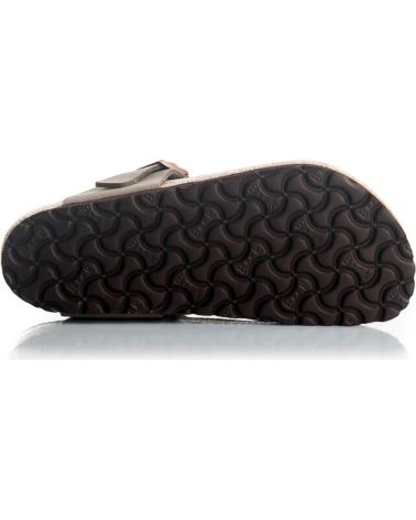 Woman and Man Sandals BIRKENSTOCK CHANCLAS GIZEH BIRKO FLOR NUBUCK STONE