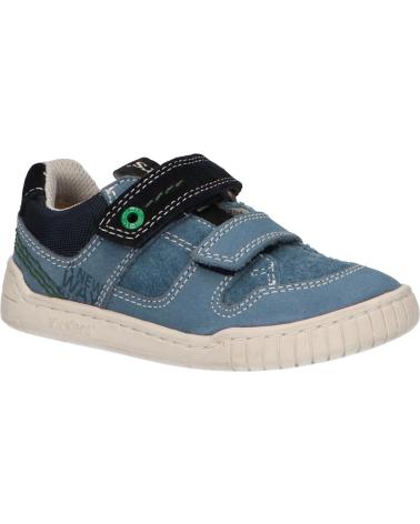 Sapatilhas de Menina e Menino KICKERS 694150-10 WAHOU 103 MARINE BLEU