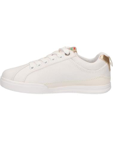 Sapatilhas de Menina e Menino KICKERS 686090-30 TAMPA CDT 34 BLANC OR CLAIR