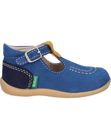 Sapatos de Menina e Menino KICKERS 621013-10 BONBEK 52 BLEU MULTI