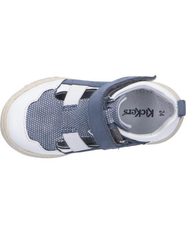 Sapatos de Menino KICKERS 545222-10 JASON 33 BLANC BLEU