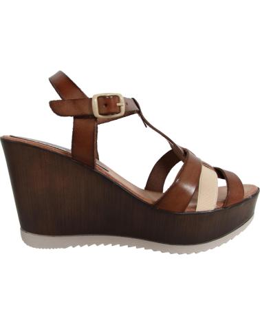 Zapatos de cuña de Mujer CUMBIA 30124 R1 BEIG-MARRON