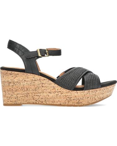 Woman Sandals CLARKS SANDALIAS ELLERIPLUM BLACK