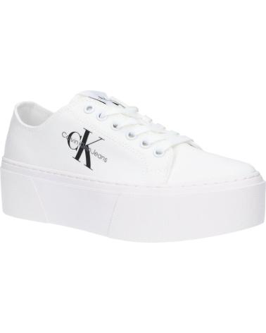 Scarpe sport per Donna CALVIN KLEIN YW0YW01033 FLATFORM 01T TRIPLE WHITE