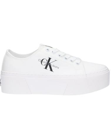 Scarpe sport per Donna CALVIN KLEIN YW0YW01033 FLATFORM 01T TRIPLE WHITE