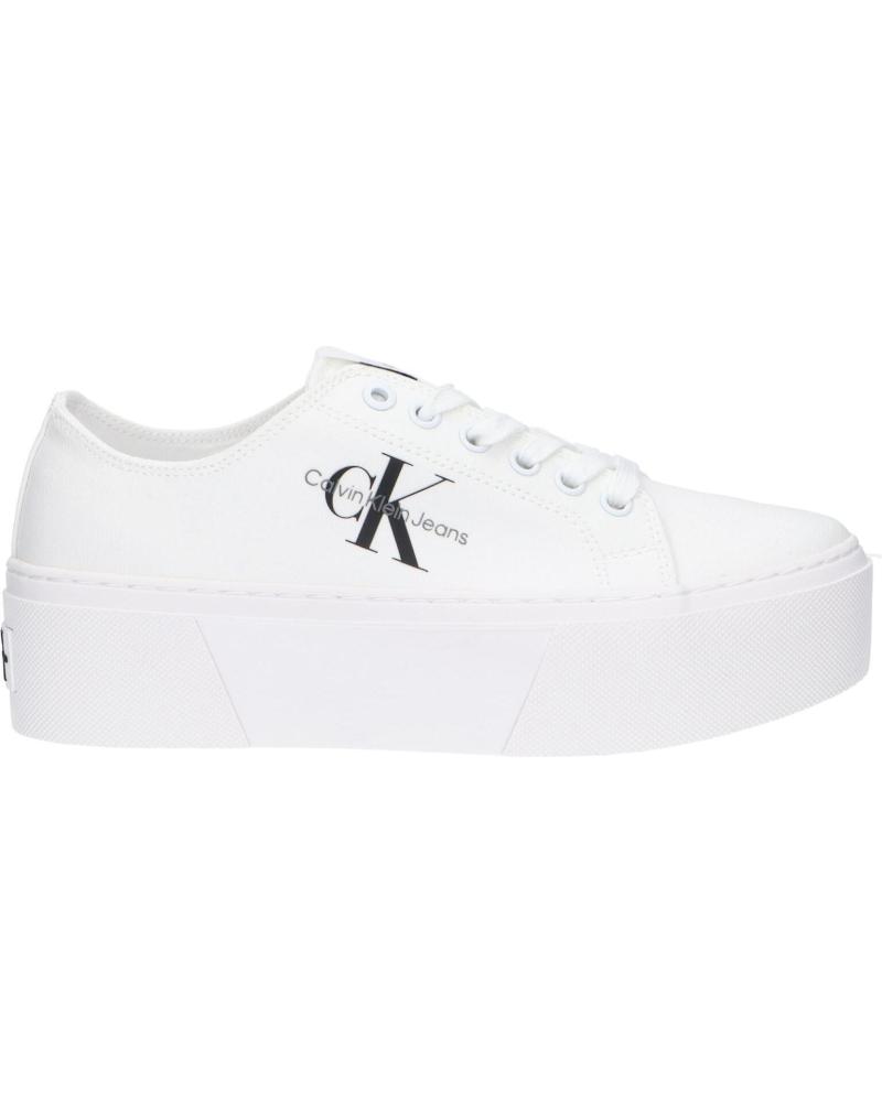 Scarpe sport per Donna CALVIN KLEIN YW0YW01033 FLATFORM 01T TRIPLE WHITE