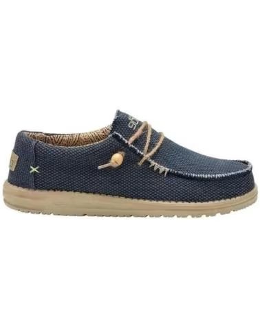 Schuhe für Herren HEY DUDE INFORMALES HOMBRE MODELO WALLY BRAIDED COLOR AZUL BLUE BLUE