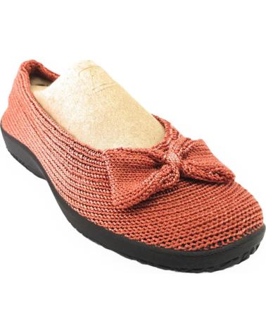 Mocasines de Mujer ARCOPEDICO LYLAS TRICOTADO ROJO