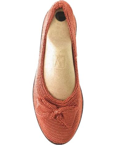 Mocasines de Mujer ARCOPEDICO LYLAS TRICOTADO ROJO