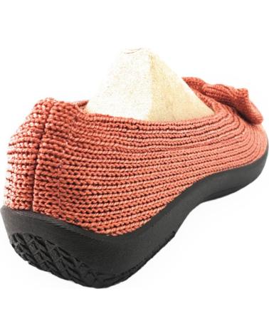 Mocasines de Mujer ARCOPEDICO LYLAS TRICOTADO ROJO