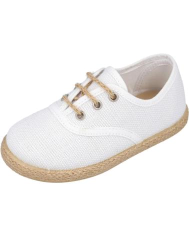 Zapatos de Niño BATILAS 47631 ZAPATILLAS DE YUTE PARA N BLANCO
