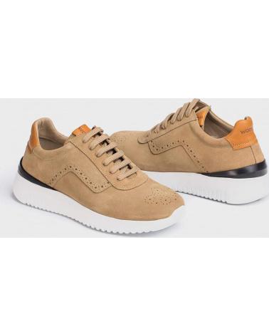Zapatillas deporte de Hombre WONDERS ZAPATILLAS PIEL PICADO CB-3320 SAND