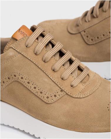 Zapatillas deporte de Hombre WONDERS ZAPATILLAS PIEL PICADO CB-3320 SAND